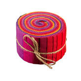 Fabric Freedom Natures Moods 20pcs Birds of Paradise Solid Plain Dyed Quilting Cotton Fabric Strip Jelly Roll 2.5 Inch